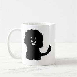 Lion Zodiac Mug • Bold Leo Silhouette Art Kaffeetasse