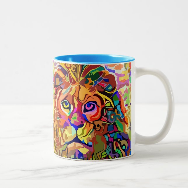 Lion Zweifarbige Tasse (Rechts)