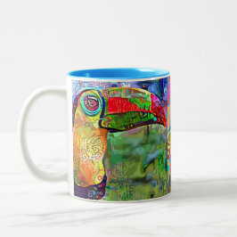 Lion Zweifarbige Tasse