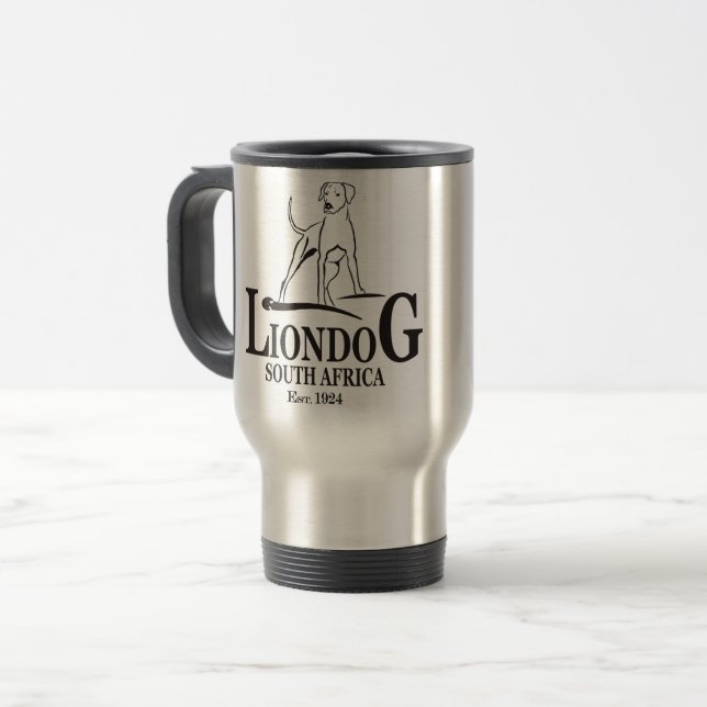 Liondog - Rhodesian Ridgeback Reisebecher (Vorderseite Links)