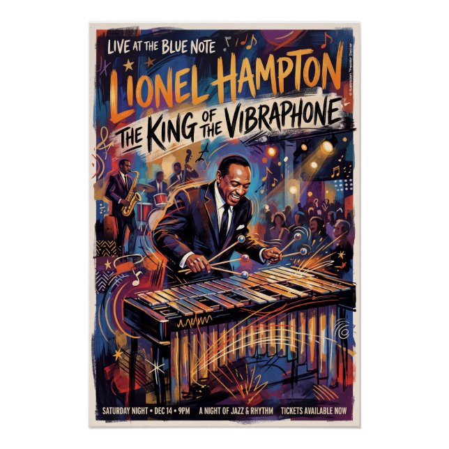 Lionel Hampton Live  Poster (Vorderseite)