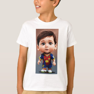 Lionel Messi niedlicher Baby-Cartoon Realistisch g T-Shirt