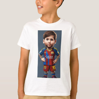 Lionel Messi niedlicher Baby-Cartoon Realistisch g T-Shirt