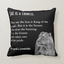 Lioness als Inspirationswoche Kissen