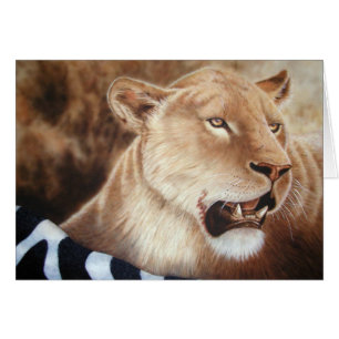 Lioness auf ihrem Tod