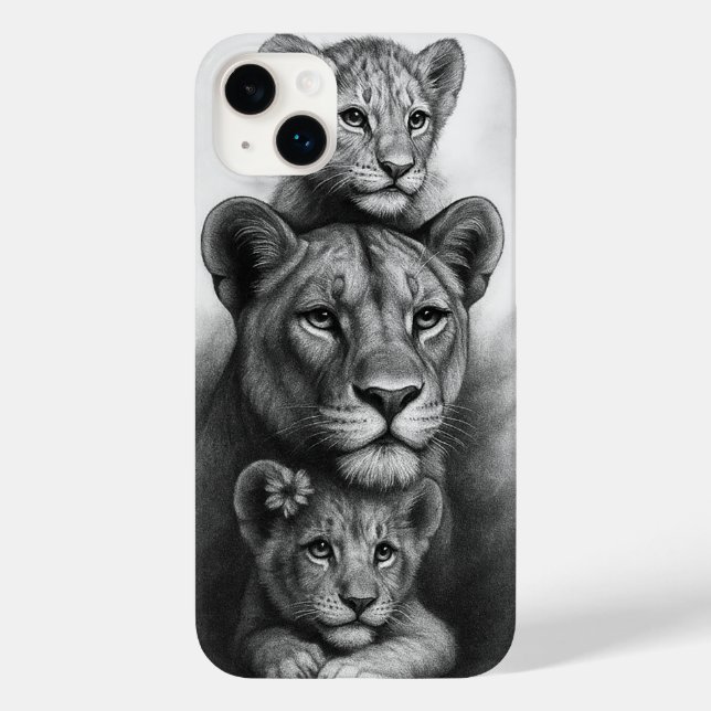 Lioness & Cubs Case-Mate iPhone Hülle (Rückseite)