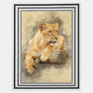 Lioness Fleecedecke