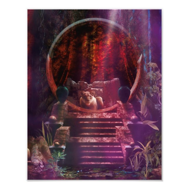 Lioness Guardian Fotodruck (Vorne)