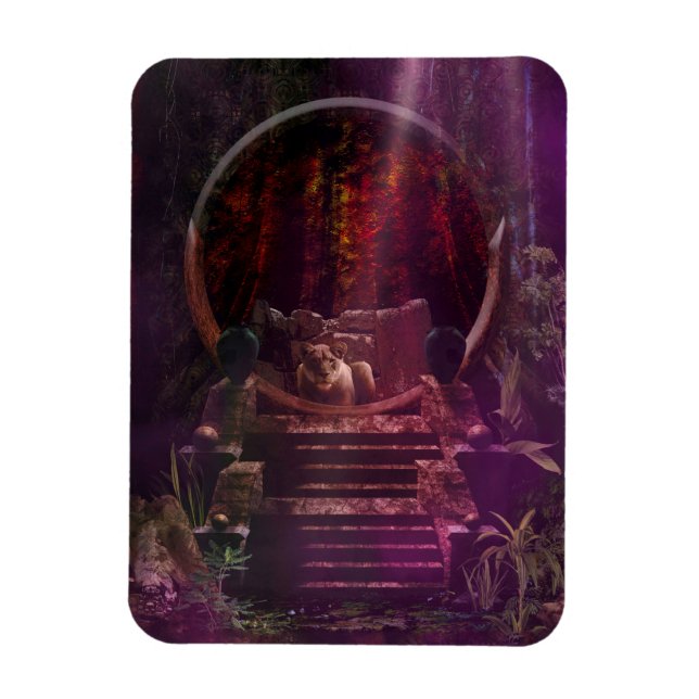 Lioness Guardian Magnet (Vertikal)