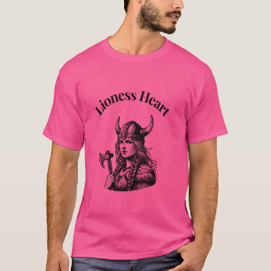 Lioness Herz Wikinger Frauenkrieger T-Shirt