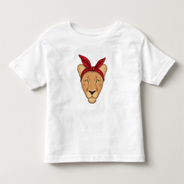 Lioness mit Bandana Kleinkind T-shirt (Vorderseite)