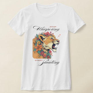 Lioness mit Blume T - Shirt