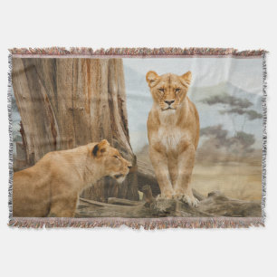 Lioness Rules werfen Blanket Decke