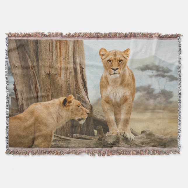 Lioness Rules werfen Blanket Decke (Vorderseite)