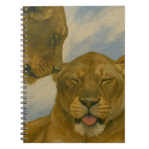 Lioness Unternehmen im goldenen Licht Notizblock