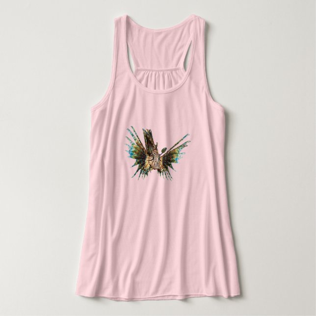 Lionfish - Abstraktes Design - Aus einem Foto schn Tank Top (Design Vorderseite)