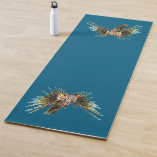 Lionfish - Abstraktes Design - Aus einem Foto schn Yogamatte