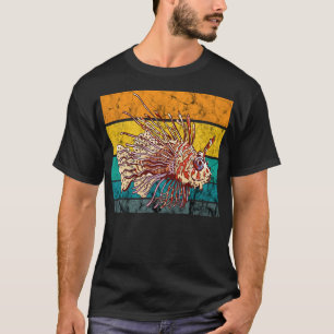 Lionfish Retro Vintag Style Löwe Fish Scuba T-Shirt