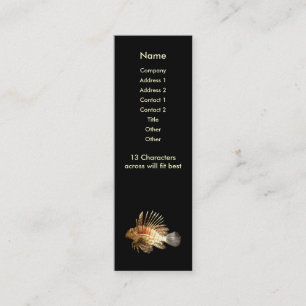 Lionfish Skinny Visitenkarte