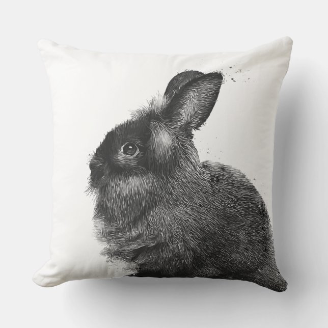 Lionhead Kaninchen Kissen (Vorderseite)
