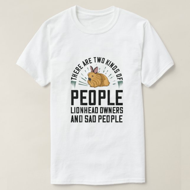 Lionhead Rabbit Geschenk Bunny Funny T-Shirt (Design vorne)