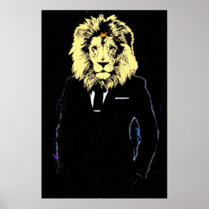 Lionheart Success Pop Art Poster
