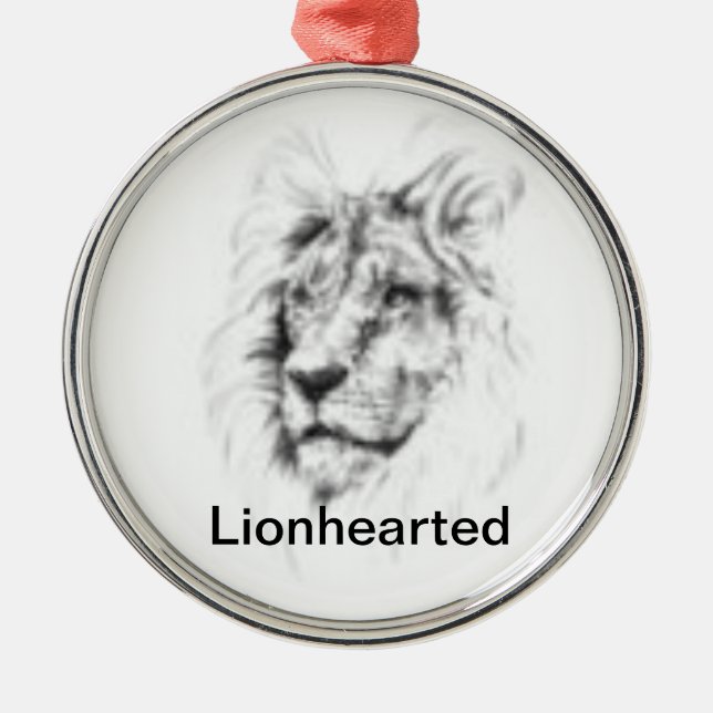 Lionhearted Verzierung Ornament Aus Metall (Vorne)