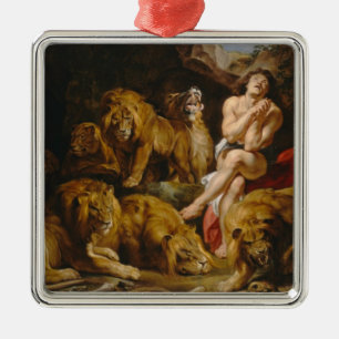 Lions-Den-Ornament Silbernes Ornament