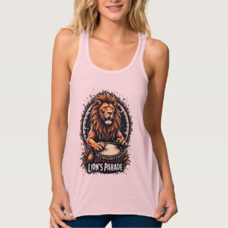 Lion's Drum Parade lustige Kunst : Majestic Lion P Tank Top