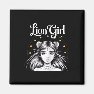 Lions Girl Funny Sports Fan Team T - Shirt_2.png Magnet