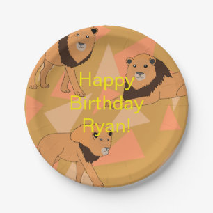 Lions Happy Birthday Pappteller