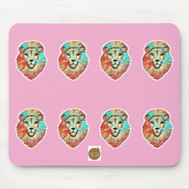 Lion's Head Mouse Mat Mousepad (Vorne)