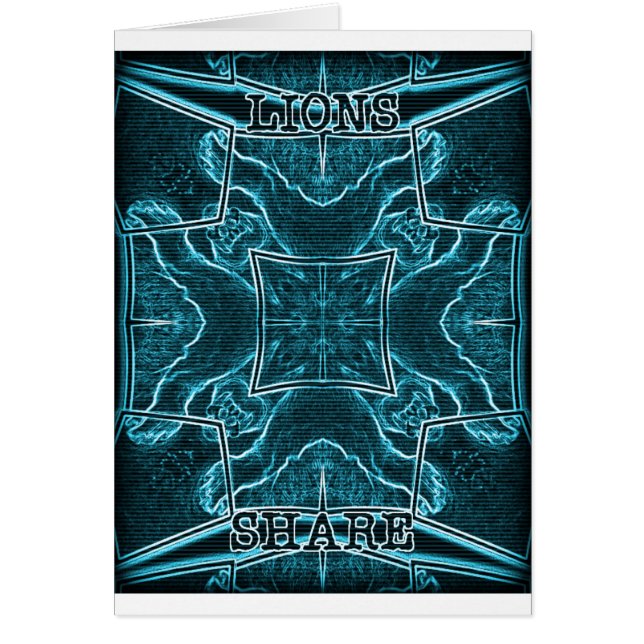 Lions Share Art Print (Vorne)