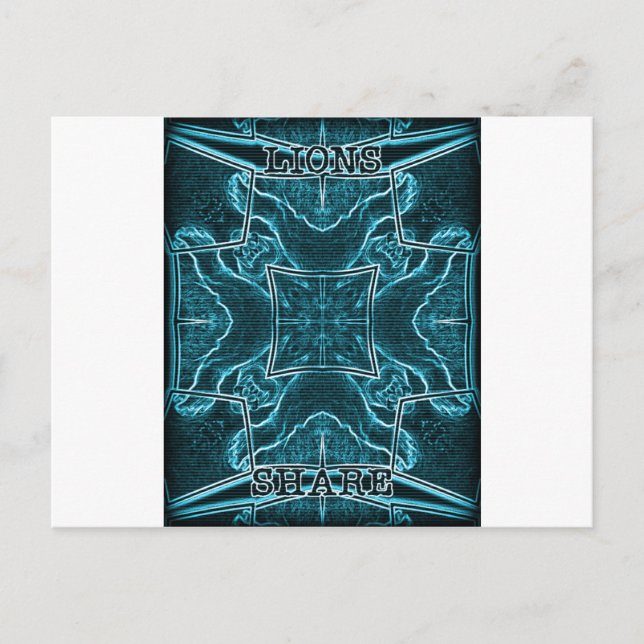 Lions Share Art Print Postkarte (Vorderseite)