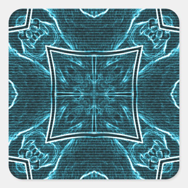 Lions Share Art Print Quadratischer Aufkleber (Vorderseite)