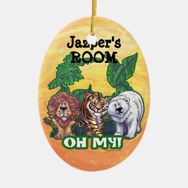 Lions Tiger Bears Oh My Keramik Ornament (Vorne)