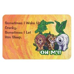 Lions Tiger Bears Oh My Magnet