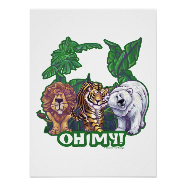 Lions Tiger Bears Oh My Poster (Vorderseite)