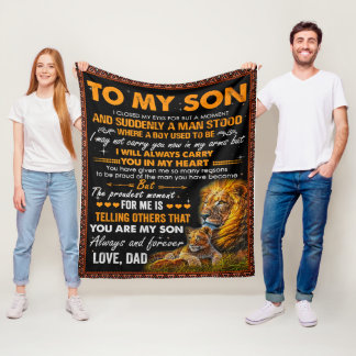 Lions zu meinem Sohn, ich schloss meine Augen für Fleecedecke