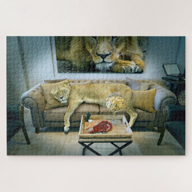 Lions Zuhause Puzzle (Horizontal)