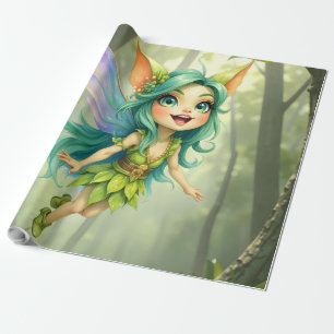 Liora, der Waldgeist – verzauberte Feenbegleiterin Geschenkpapier