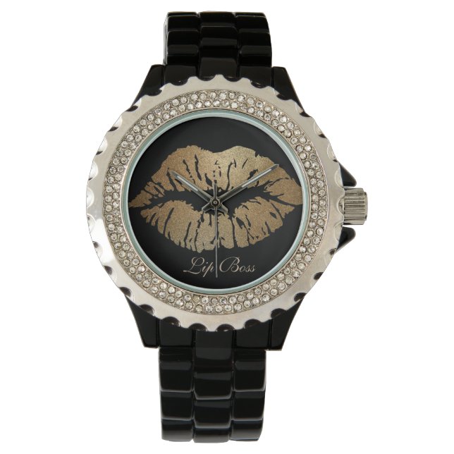 Lip Boss Watch Armbanduhr (Vorderseite)