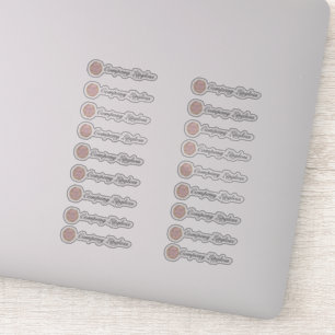 Lip Gloss Verpackung Ihres eigenen Logos Medium Aufkleber