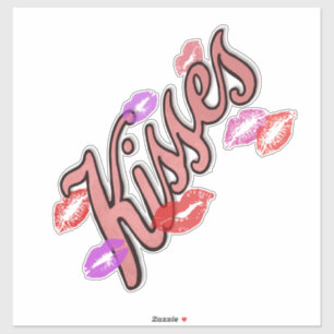 LIP KISSES AUFKLEBER