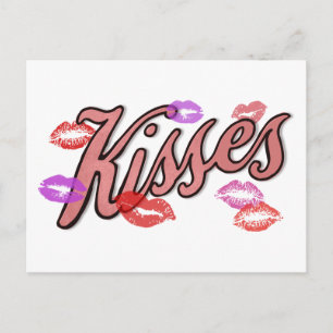 LIP KISSES FEIERTAGSPOSTKARTE