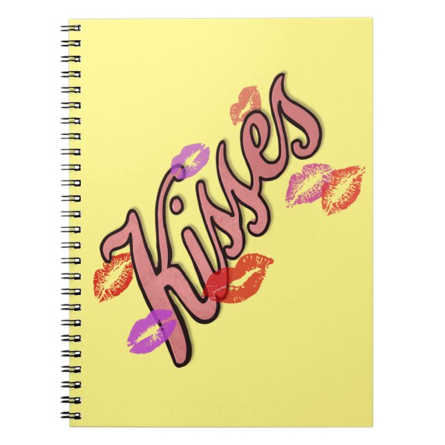 LIP KISSES NOTIZBLOCK (Vorderseite)