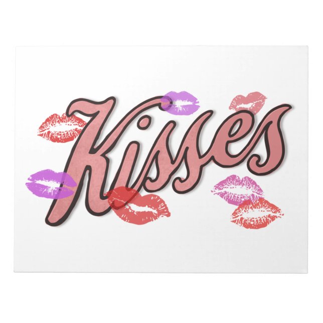LIP KISSES NOTIZBLOCK (Vorderseite)