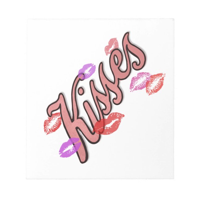 LIP KISSES NOTIZBLOCK (Vorderseite)