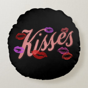 LIP KISSES RUNDES KISSEN