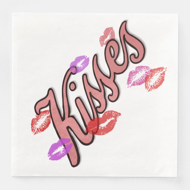 LIP KISSES SERVIETTE (Vorderseite)